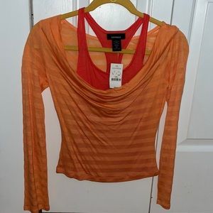 EXPRESS Orange Long Sleeve NWT